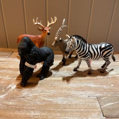 Schleich Wild Life  figurines Female Zebra, White-Tailed Buck, gorilla, Ibex brand new