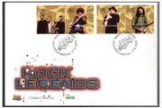 2002 Ireland Irish Rock Legends (U2, Phil Lynott, van Morrison &amp; Rory Gallagher in se-tenant sets) Commemorative Stamps An Post First Day Cover (FDC)