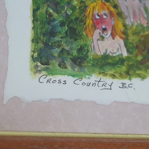 Liam Keely original artwork, framed - (Cross Country BC)