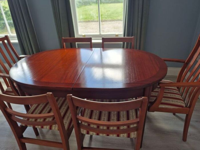 Dining table and chairs