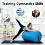 Air Roller Inflatable Gymnastics Tumbling Barrel, Inflatable Air Gymnastic Training Barrel with Air Pump, Tumbling Roller Gym Tumble Track Trainer for Exercise Training Yoga Backflip Image 2