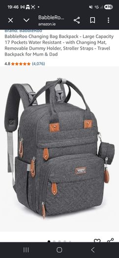 Babbleroo changing bag backpack