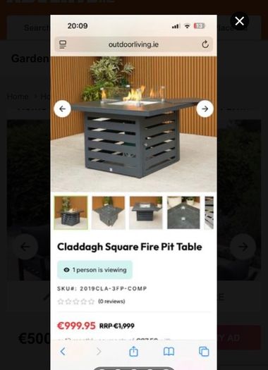 Fire pit table and chairs set