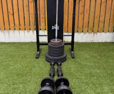 Barbell, Bench, And Dumbbell Set