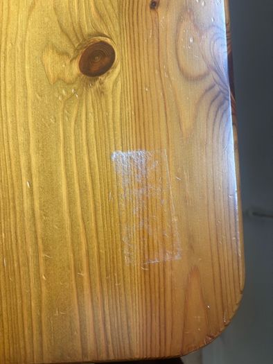 Solid pine table