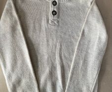 Oatmeal Button Knit Jumoer