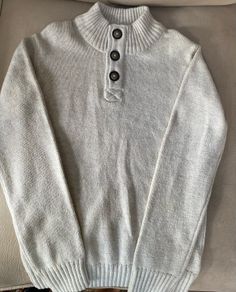 Oatmeal Button Knit Jumoer