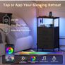 3 Drawers Chest of Drawers for Bedroom with Charging Station and LED Light, Image 5