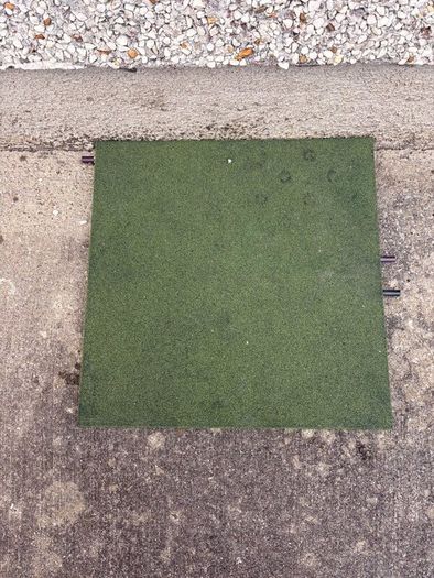 Rubber Tile 30mm Green 500mm x 500mm