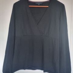 Boden Wrap V Neck Wool Jumper, Size 14