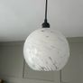 3 Pendant Shades - white glass Image 3