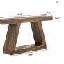 Farmhouse Entryway Console Table Rustic Brown Wooden Hallway Image 2