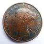 1853  Great Britain 1/2 Half Penny Queen Victoria Image 2