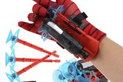 Spiderman Anime Figure Figures Kawaii Kids Plastic Role Play Gloves Launcher Custom Set Wrist Toy Set