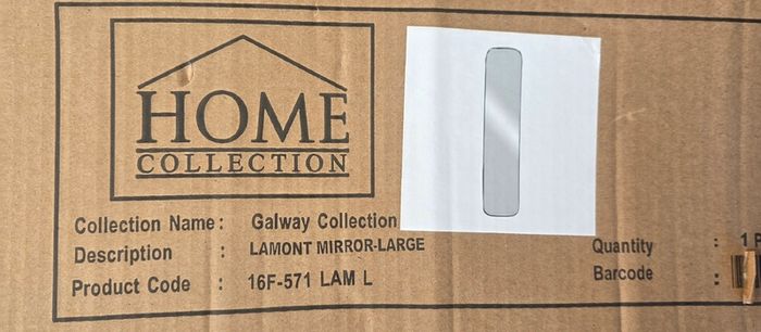 Galway Collection Lamont Large Navy Mirror 101cm x 33cm x 4cm