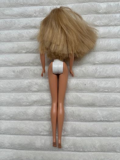 Barbie Pretty Flowers Floral Mattel Doll Blonde Vintage Damaged Hands Used Please see pictures