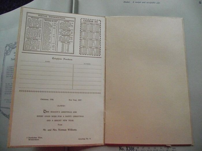 1936 Greeting card and Calendar sample book - The Royal Art Private Christmas Greeting Cards