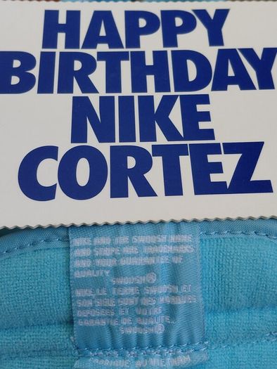Nike WMNS Cortez III Leather Size UK-6/EUR-40 103082-441 Metallic Blue/White Limited Edition-2001