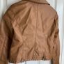 Vero Moda tan leather look biker jacket NWT size S UK 8 Image 9