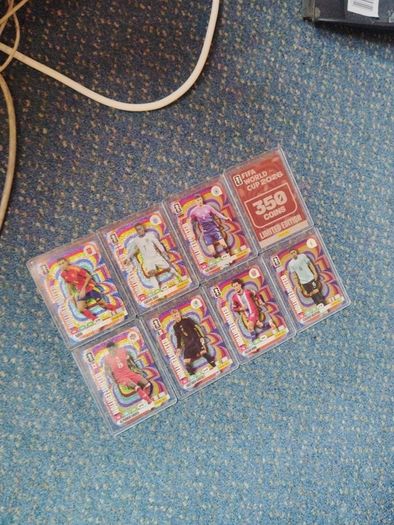 8 limited edition adrenalyn xl panini collection cards