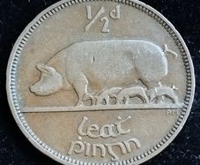 Ireland - 1933 - Half Penny - Sow - KM.2 - [2732]