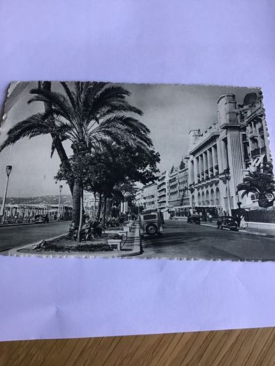 1952  Postcard - the Promenade at Nice