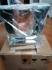 mirrored home decor /candle holder  new