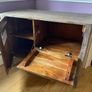 Rustic solid wood side bar drinks cabinet Image 5