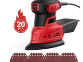 BRAND NEW 200W Mouse Sander 1.6A 12500RPM Sander With 20Pcs Sanding Papers Power Tools For Polishing Small Areas Refinishing Paint