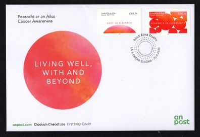 2023 Ireland Cancer Awareness (2023) Commemorative Stamps An Post First Day Cover (FDC)