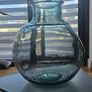 blue big glass vase Image 3