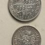 1942 GB half crown and florin 50% silver Image 7