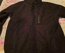 black new balance fleece sherpa lined small jacket