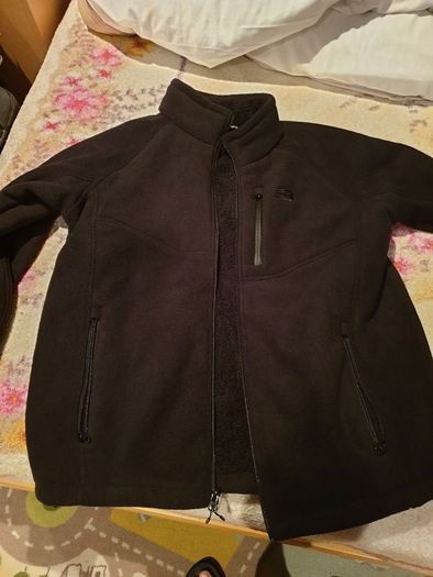 black new balance fleece sherpa lined small jacket