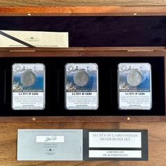 SS City Of Cairo Indian Silver Rupee Coin Set