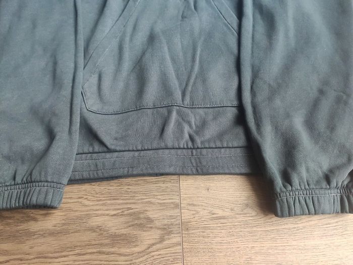 Reebok Classic Grey Half Zip Sweatshirt Big Back Logo Size M