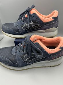 Womens Asics Gel Lyte 3 Blue Casual Lace Walking Sports Trainers
