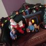 Christmas Village Light Up Santa on Chair Image 10