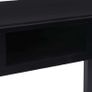 Writing Desk Black 110x45x76 cm Wood Image 8