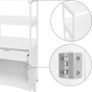 _Bathroom cabinet, versatile bathroom shelf with 4 levels, bathroom cabinet made of wood, white, 60 x 122 x 32.5 cm (W x H x D) Image 5