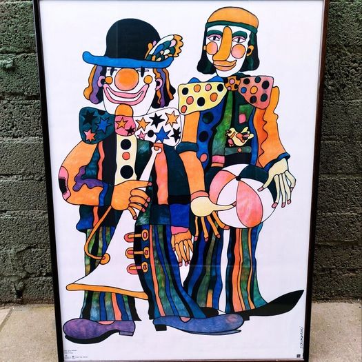 Vintage Clown Print