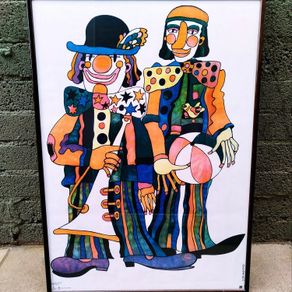 Vintage Clown Print
