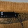 jumper Bnwt cozy jumper mustard & khaki pattern size small Image 7