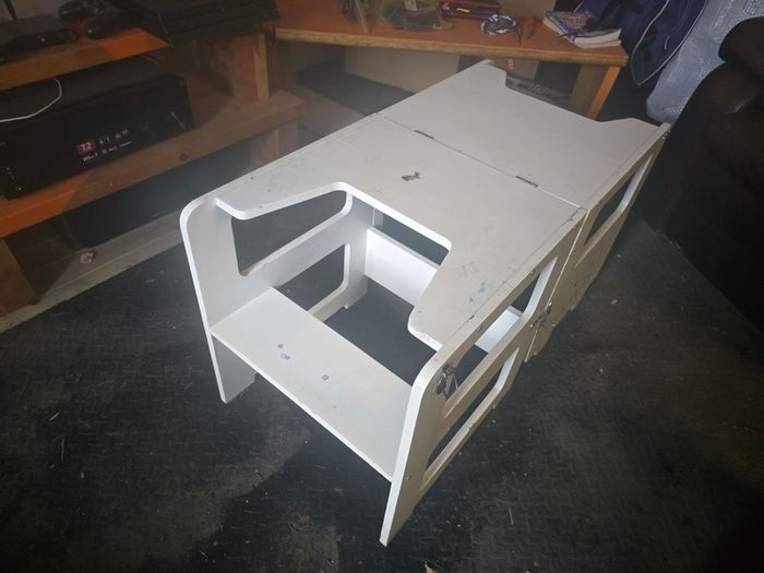 Wooden Learning Tower fold into table