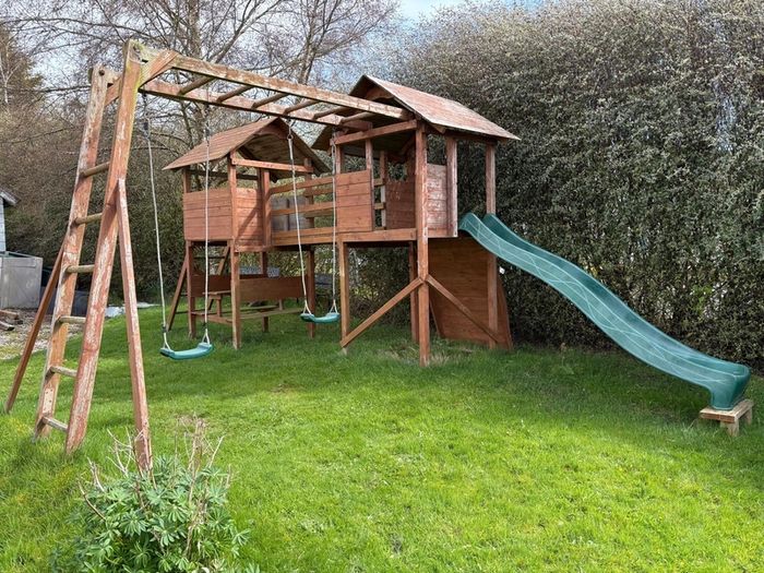 Megafort mountain jungle gym climbing frame play centre