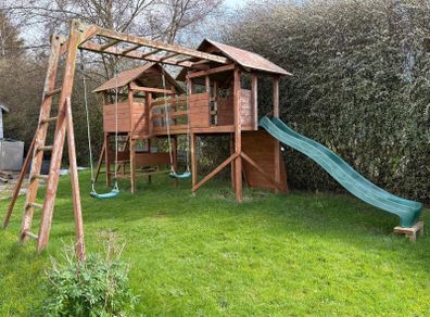 Megafort mountain jungle gym climbing frame play centre
