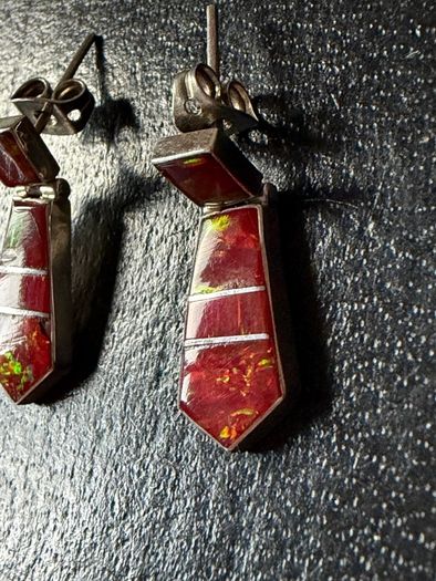 silver earrings