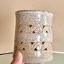 Vintage Ventry Penny's Pottery Jar Vase Candleholder, Atlantic Waves Image 4