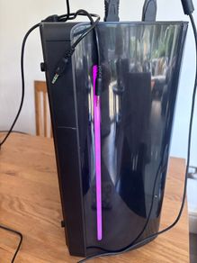 PC with monitor, headphones and mouse