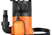650W Submersible Sump Pump, 15000 L/H, PP-GF20 Submersible Sewage Dirty Clean Water Pump with Automatic Float Switch, Long Cord, 8M Max Lift,
